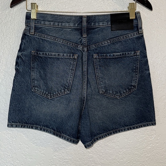 EXPRESS Women's Blue Denim Shorts - Picture 2 of 5